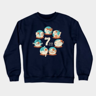 7 deadly cat sins Crewneck Sweatshirt